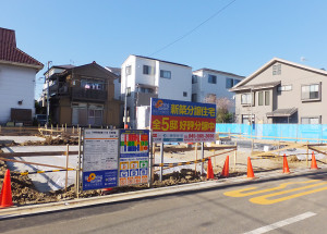 「ブルーミングガーデン川崎市幸区南加瀬4丁目」は来年3月の完成を予定する