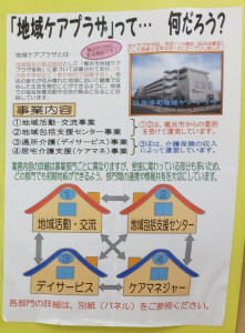日吉本町地域ケアプラザ内に貼られている施設の解説