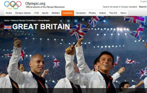 イギリスチームの紹介（http://www.olympic.org/より）