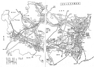 1969（昭和44）年10月までの巨大な港北区（横浜市立図書館デジタルアーカイブより）