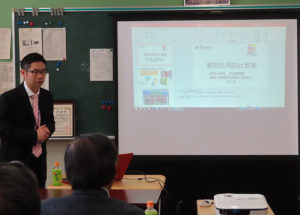 市川さんは、新田中学校での学校薬剤師として、同校での「薬物乱用防止教室」でも登壇している