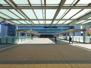 新横浜駅北口（2021年2月、林宏美さん撮影）