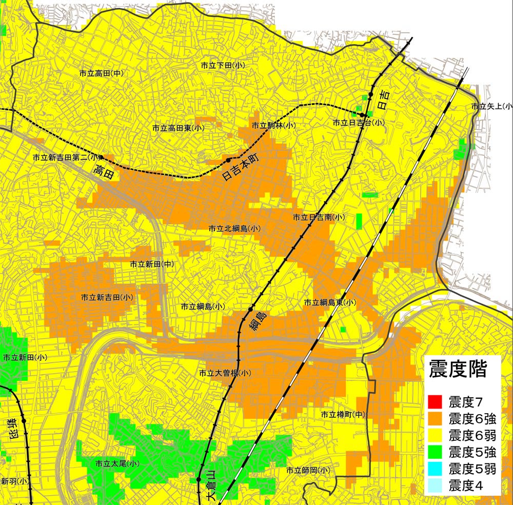 日吉 綱島 高田周辺の対策 確認したい 地震マップ と 液状化マップ 横浜日吉新聞