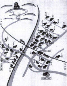 昭和10年ごろの綱島温泉マップ