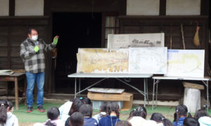 最後はまた池谷道義さんが鶴見川の「悠久の歴史」について、子どもたちにその地域とのかかわりについても熱く語っていた