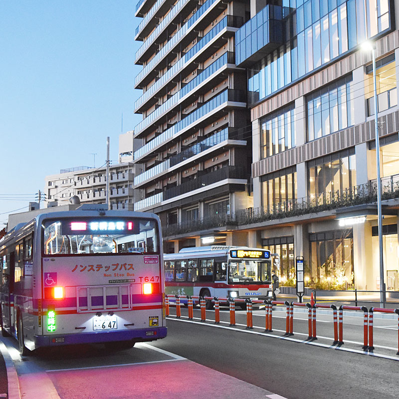 新綱島の再開発で大きな節目、新たな道路開通で8系統のバス乗場が移動