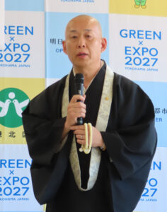 消防団員として活動を20年以上にわたり行ってきたという内田会長。耐震化が進む社殿があるものの「まだ行われていないものなどについても区役所と対策を練ることによる災害対策につなげていきたい」と語っていた